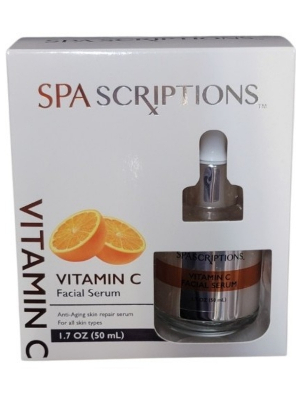 NEW! SPASCRIPTIONS VITAMIN C Anti-Aging Skin Repair Moisturizing Facial Serum